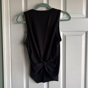 J. Crew Black Sleeveless Tie-Back  Tank